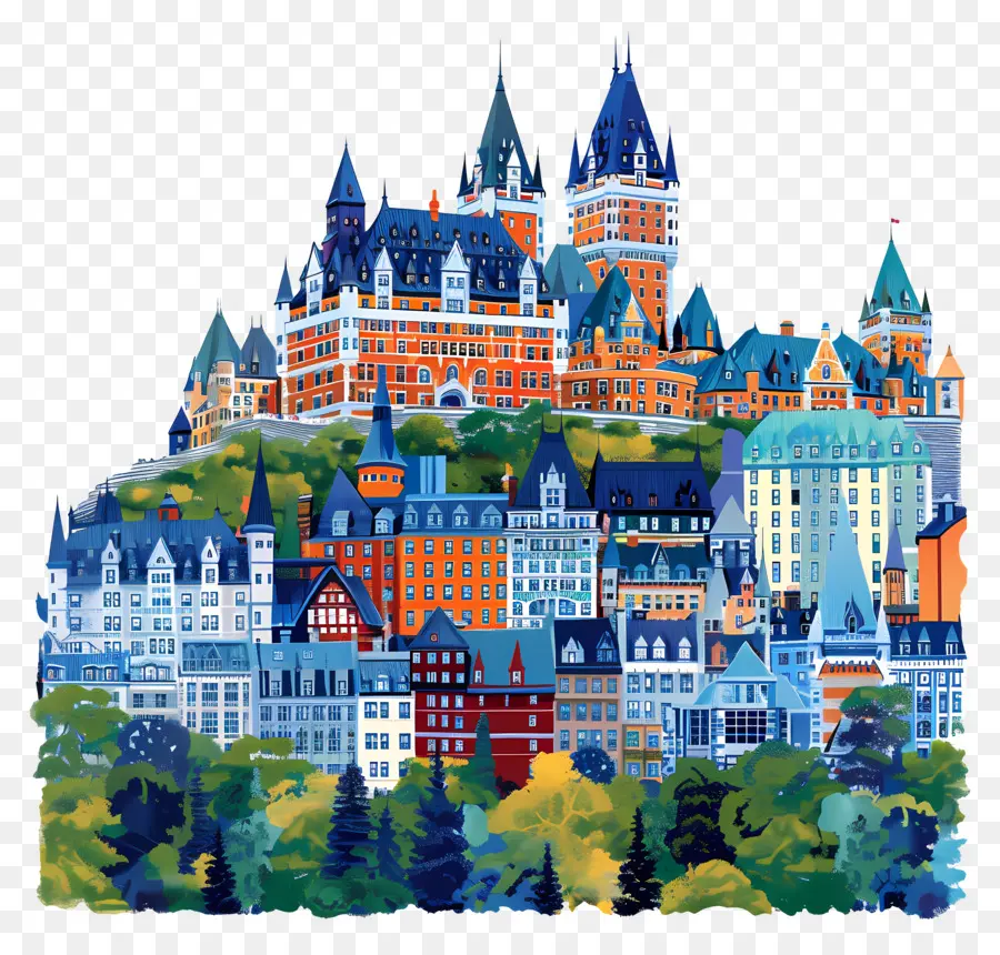 A Cidade De Quebec Horizonte，A Cidade De Quebec PNG