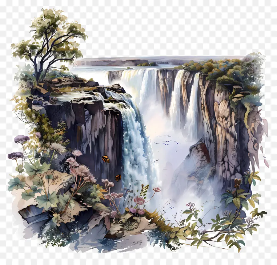 Victoria Falls，Zimbábue PNG