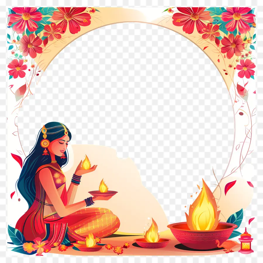 Karva Chauth，Mulher Indiana PNG