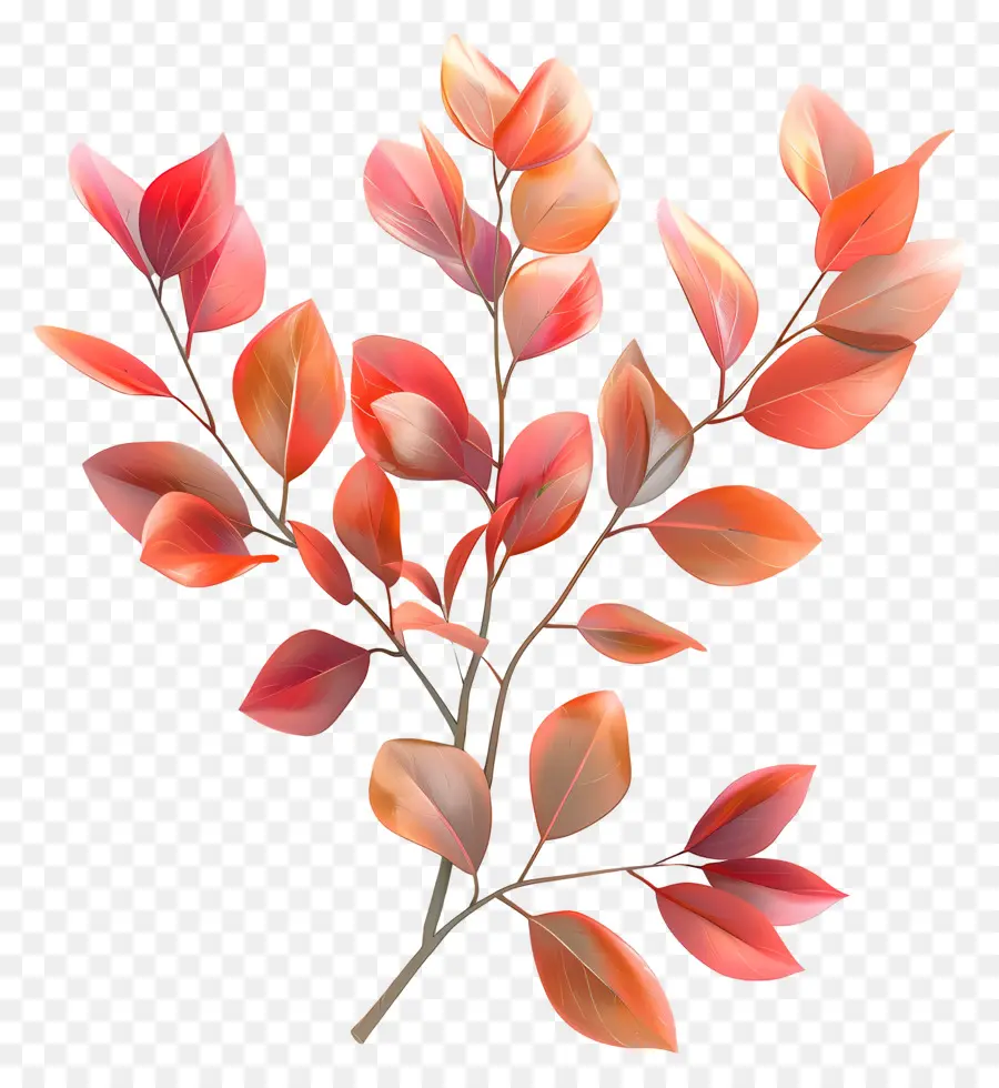 Folhas De Outono，Laranja Folhas PNG