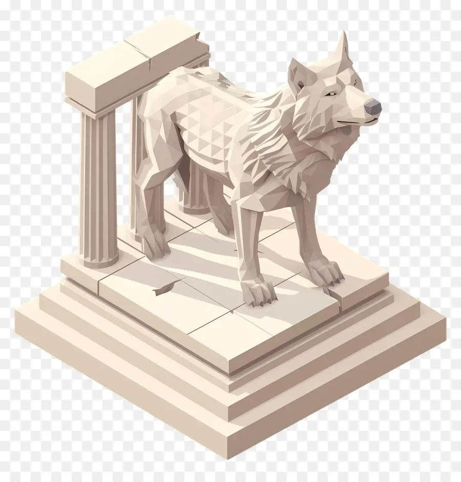 Lobo，Escultura De Lobo PNG