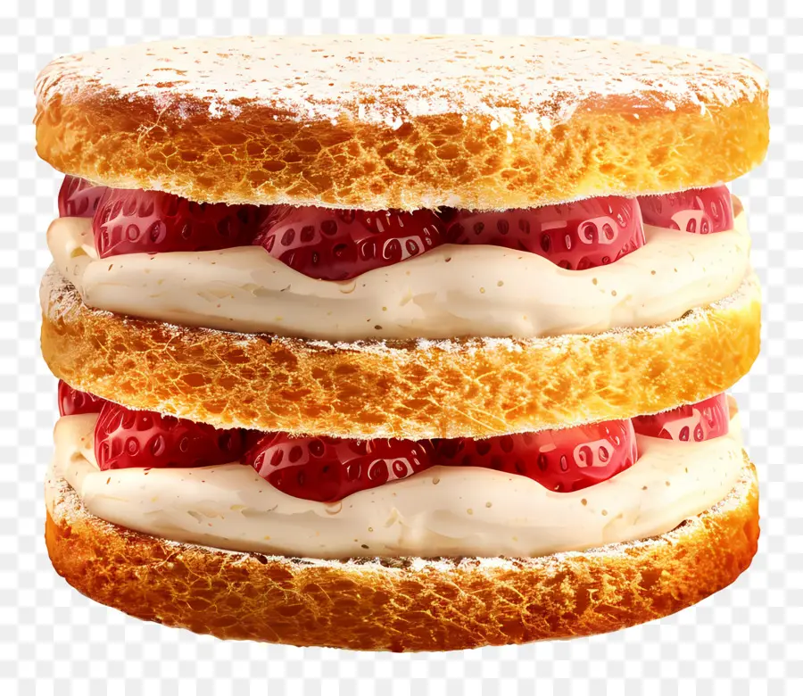 Sandwich Clássico De Victoria，Bolo De Três Camadas PNG
