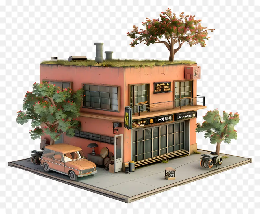 Armazém，Casa Em Miniatura PNG