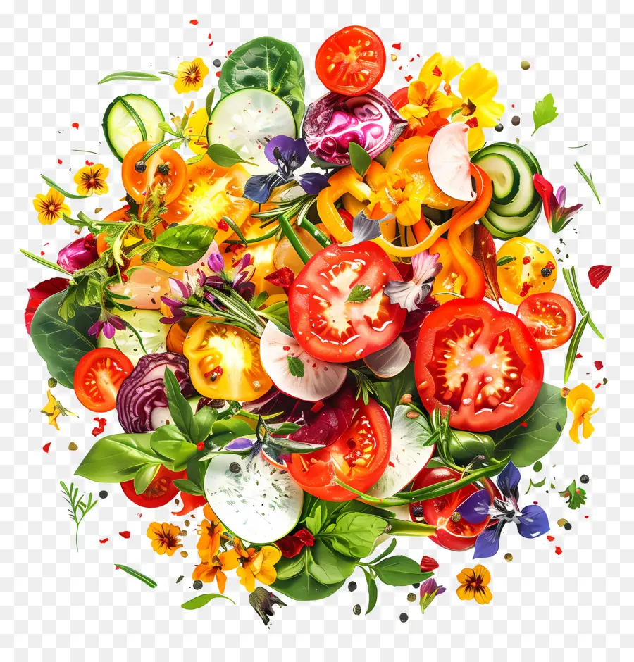 Salada De Legumes，Legumes Frescos PNG