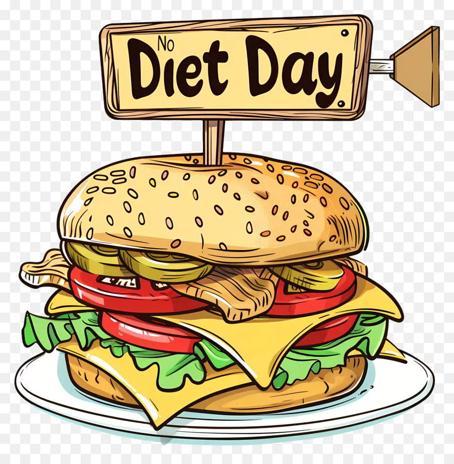 Internacional Nenhuma Dieta Dia，Hamburger PNG