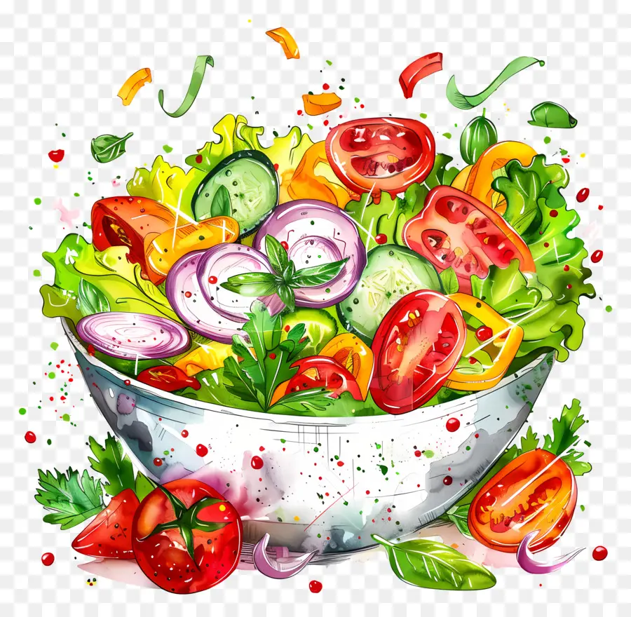 Salada De Legumes，Salada Fresca PNG