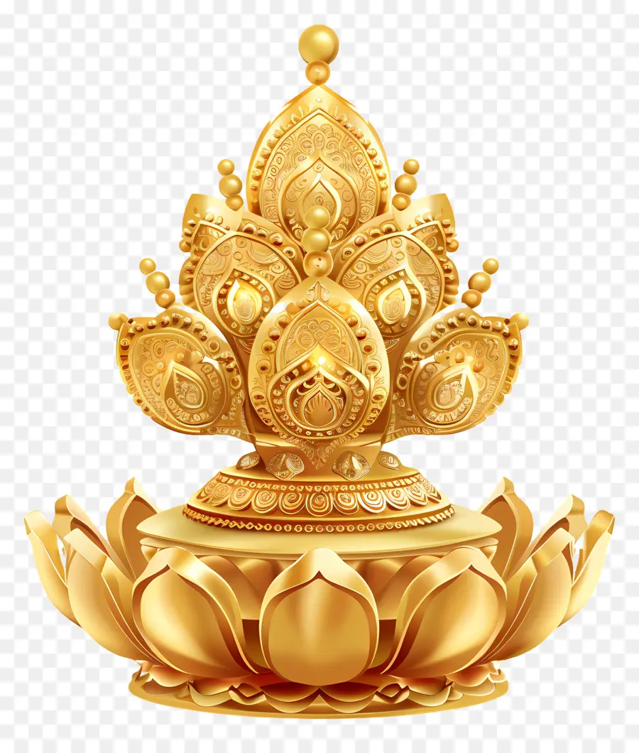 Gold Dhanteras，Flor Do Ouro PNG