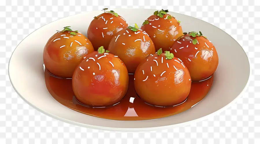 Gulab Jamun，Doces PNG