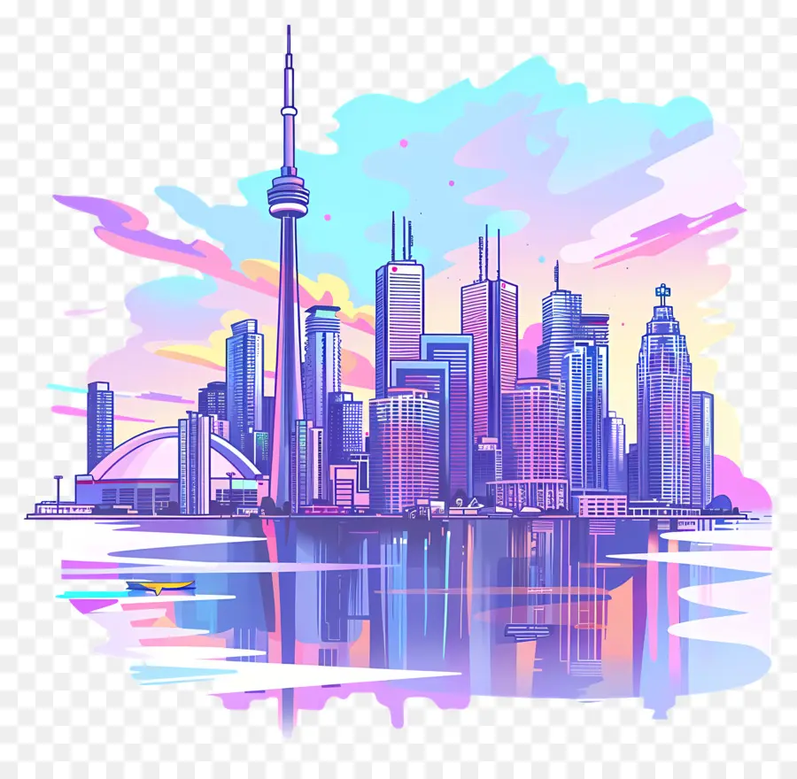 Toronto City Skyline，O Horizonte Da Cidade PNG