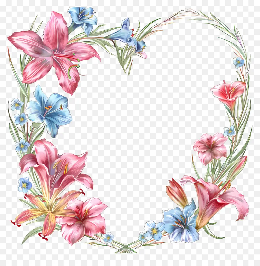 Dia Das Mães，Flor Do Coração PNG