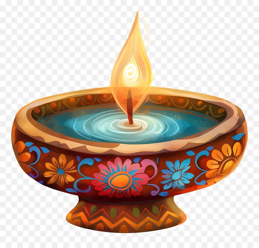 Lâmpada De Diwali，Vela Decorativa PNG