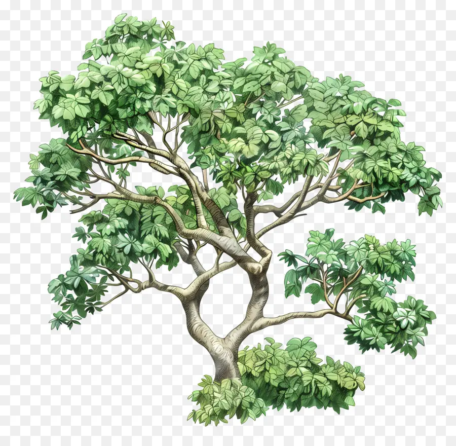 Sumaúma，árvore Verde PNG