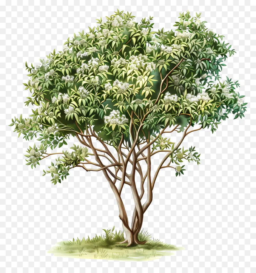 Árvore De Sândalo，árvore De Flores PNG