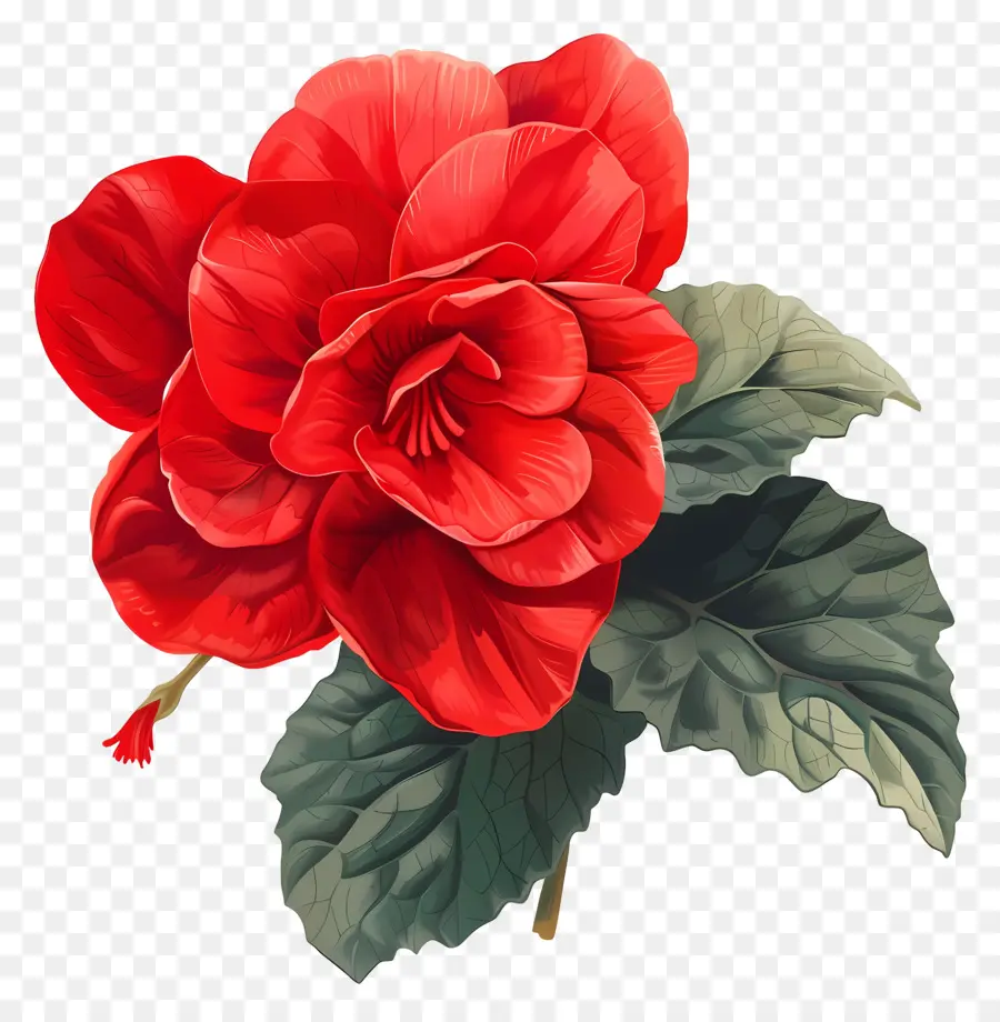 Flor De Begonia，Gerânio Vermelho PNG