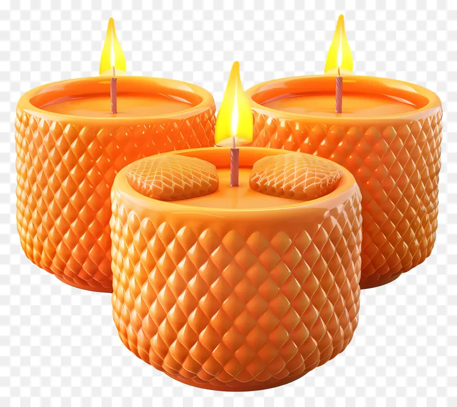 Velas Perfumadas，Velas Laranja PNG