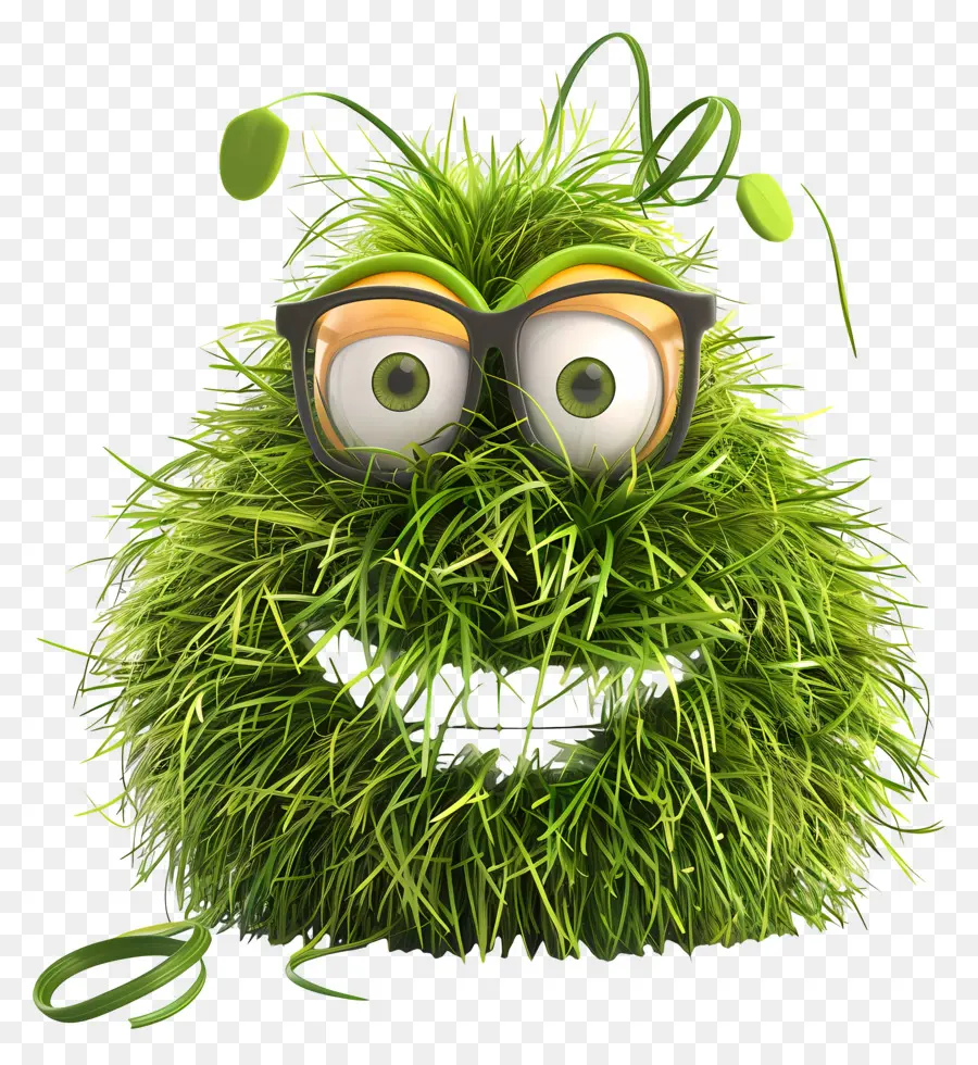 Emoji De Grama，O Monstro Verde PNG