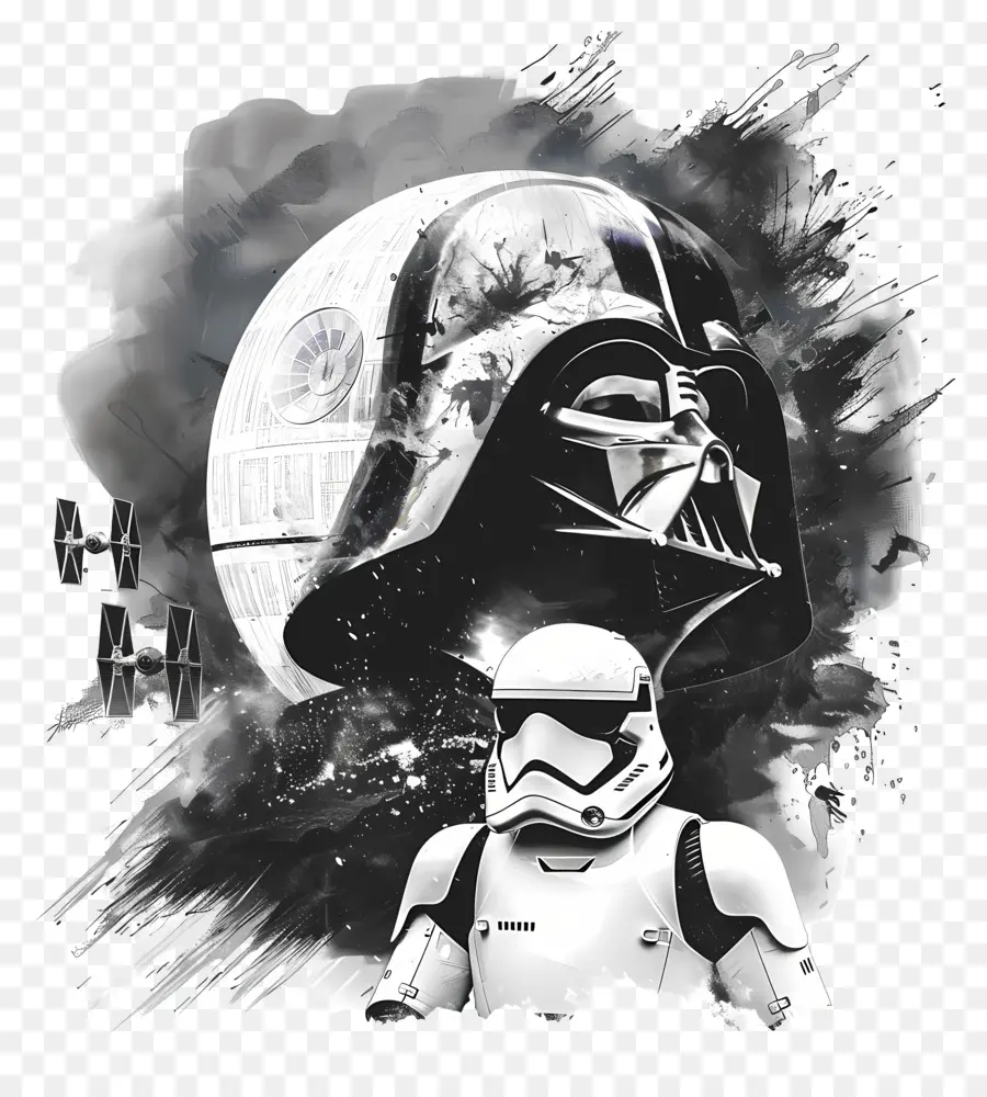 Darth Vader，Chewbacca PNG