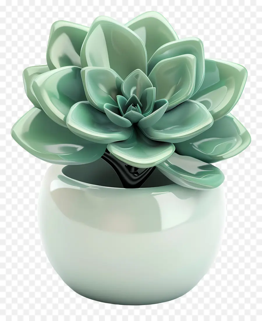 Flor De Jade Em Vasos，Suculenta Planta PNG