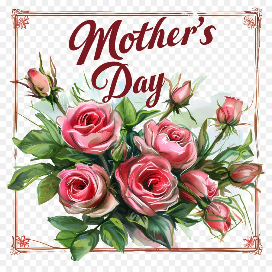 Dia Das Mães，Rosas PNG
