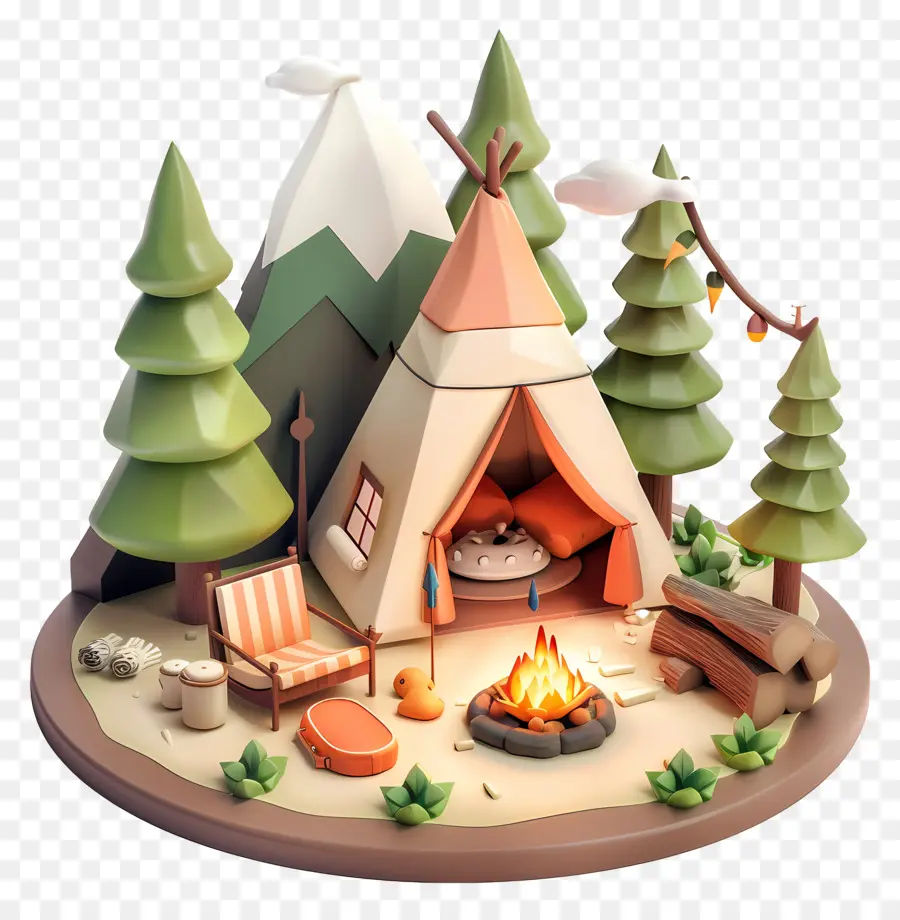 Acampamento，Tepee PNG