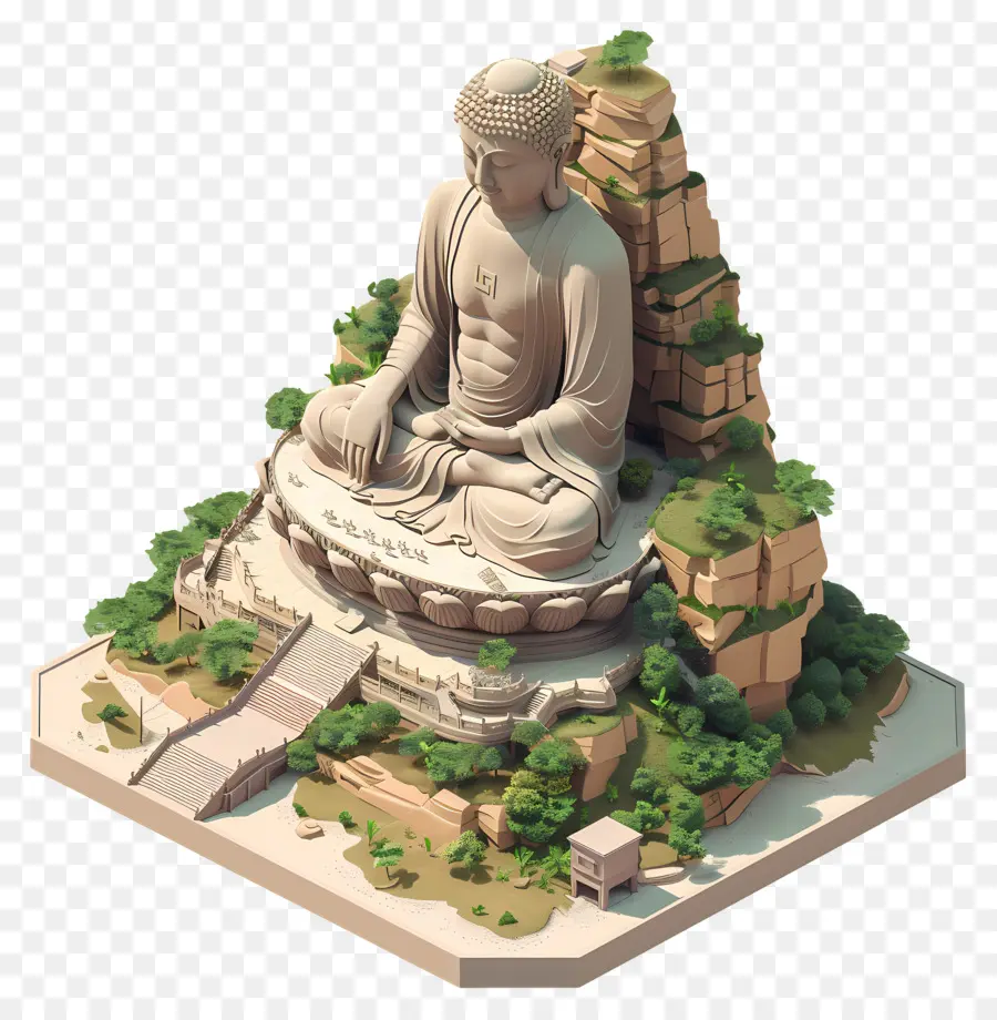 Buda Gigante，Estátua De Buda PNG