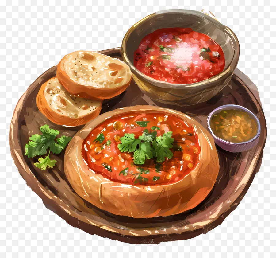 Pav Bhaji，Sopa De Tomate E Manjericão PNG