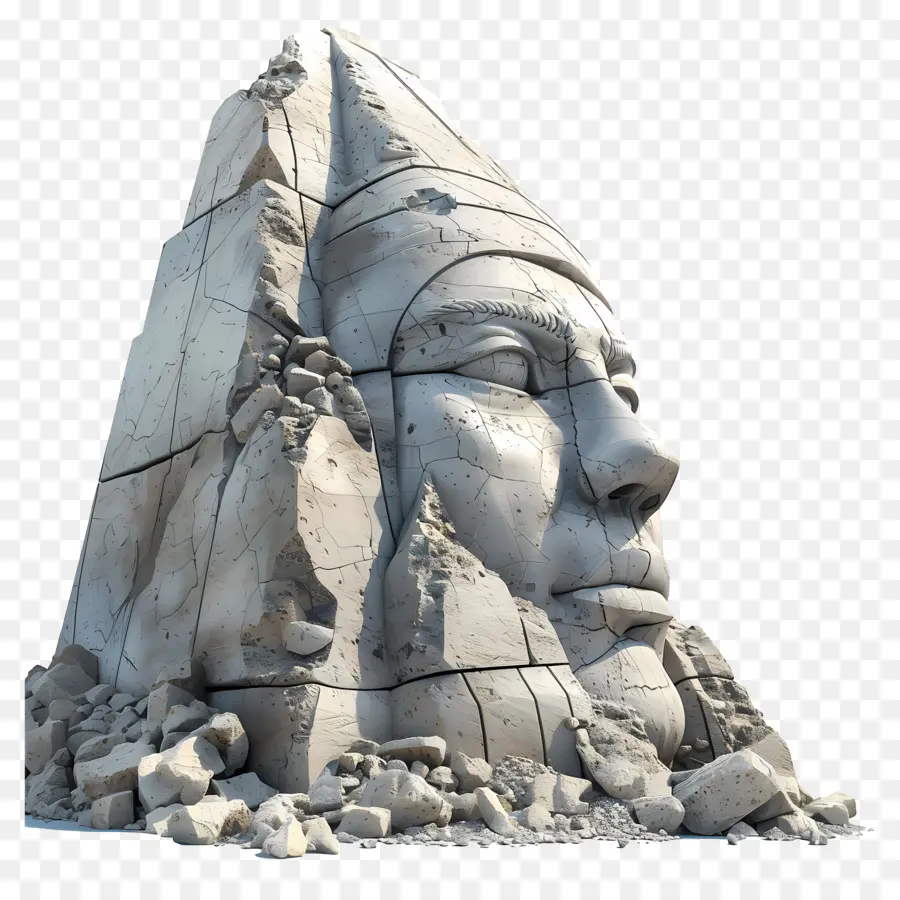 Monte Nemrut，Escultura Da Cabeça De Pedra PNG