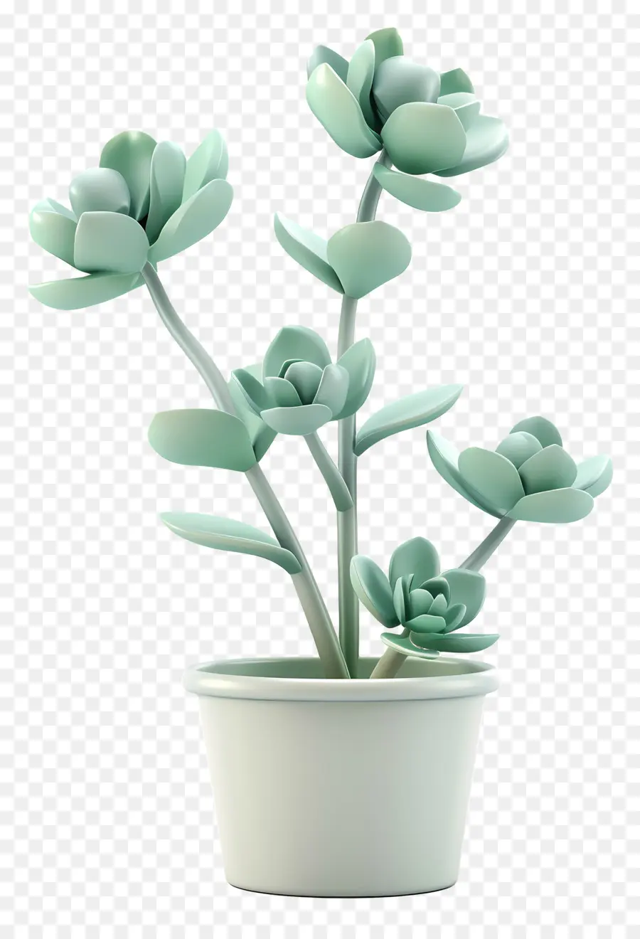 Flor De Jade Em Vasos，Planta De Casa PNG