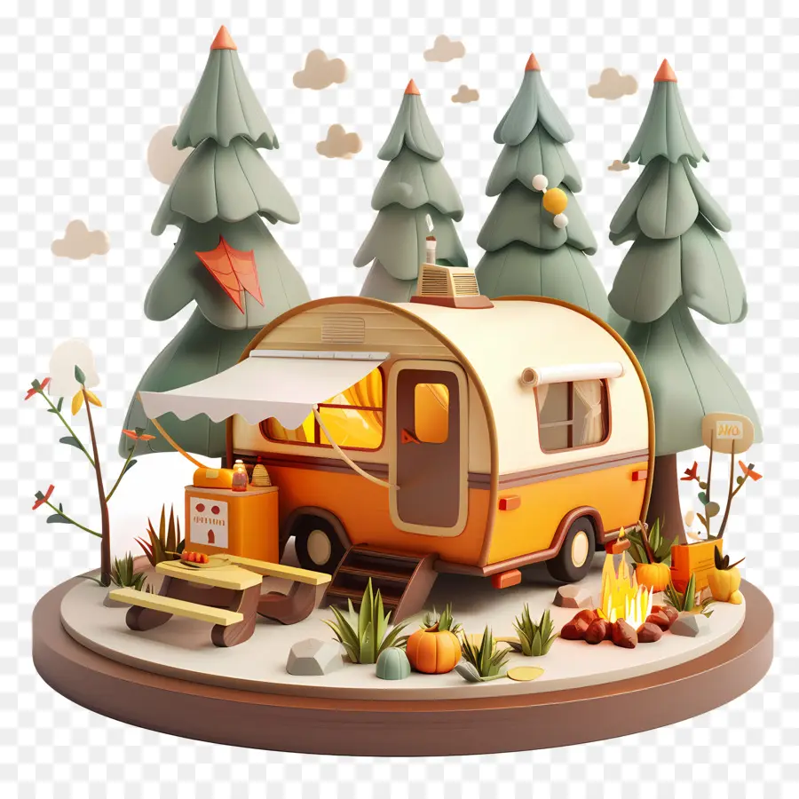 Acampamento，Camper PNG