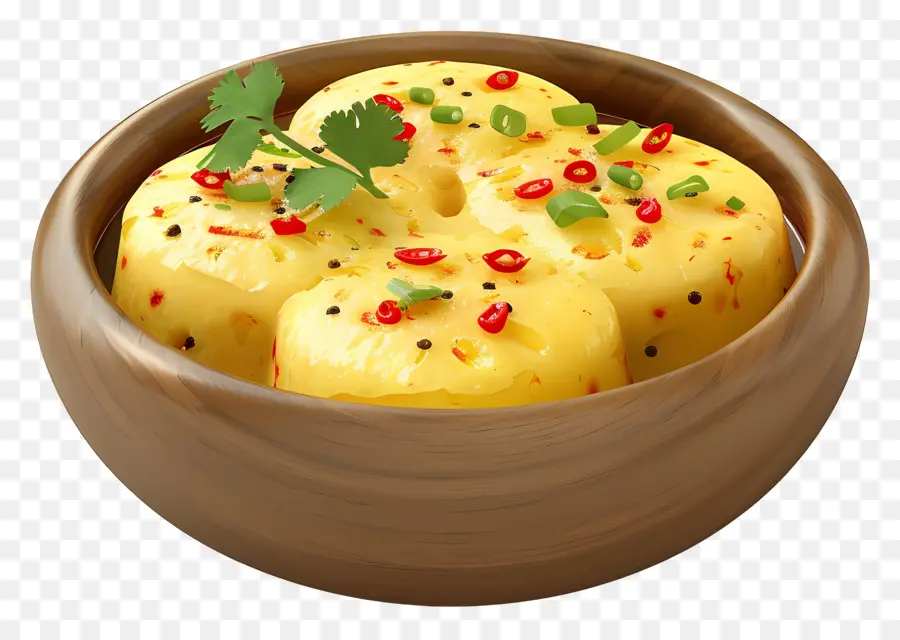 Prato Dhokla，Bolos Cozidos No Vapor PNG