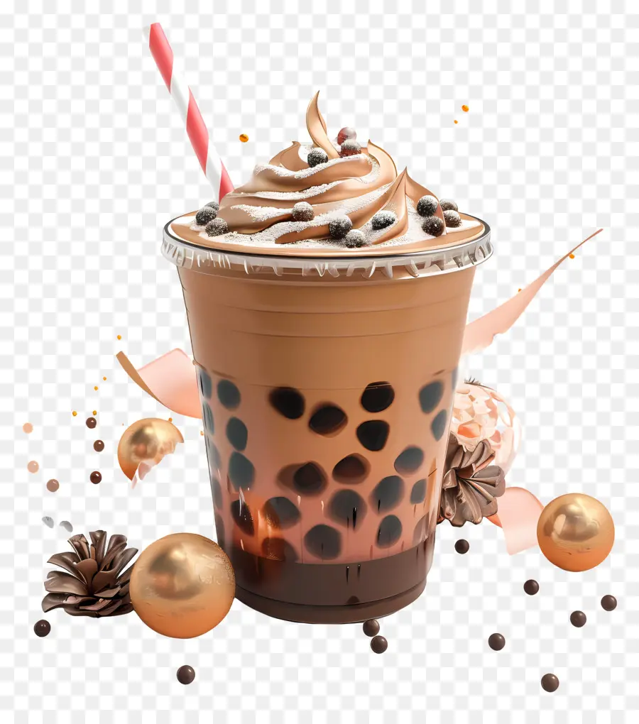 Boba Chá，Café Gelado PNG