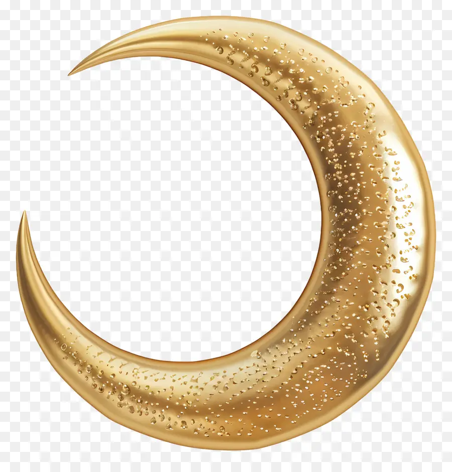 Lua Crescente，Golden Moon PNG