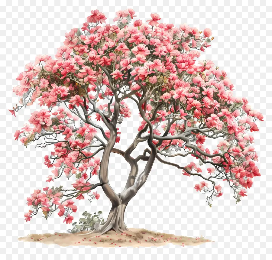 A árvore Floresce，Flores Cor De Rosa PNG