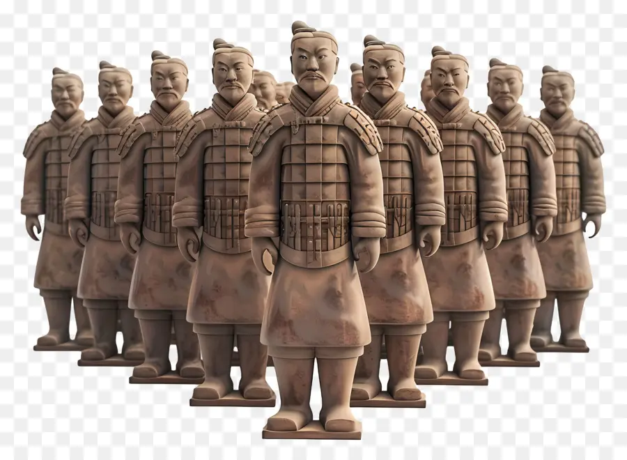 Exército De Terracota，Guerreiros Chineses Antigos PNG