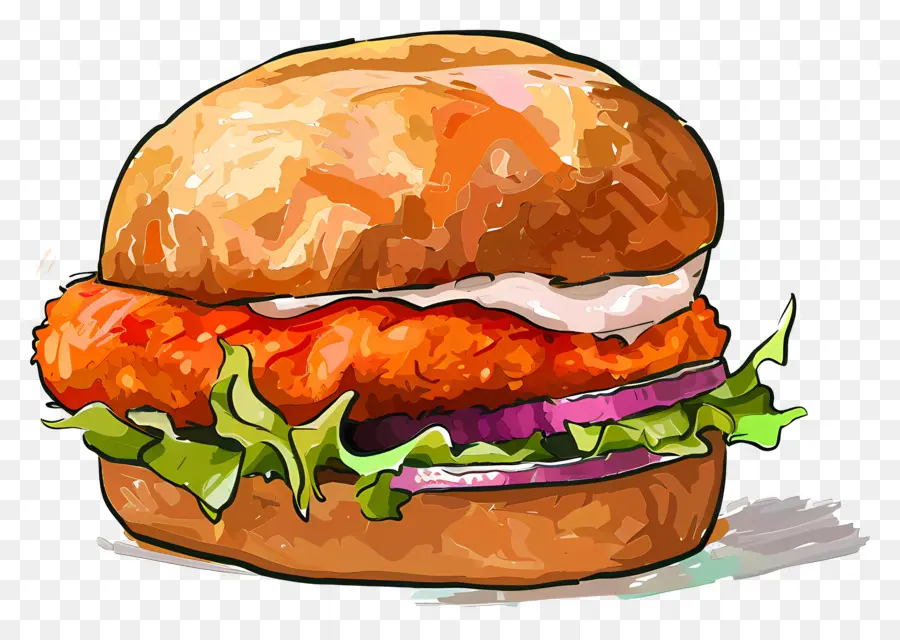 Vada Pav，Sanduíche De Frango Frito PNG