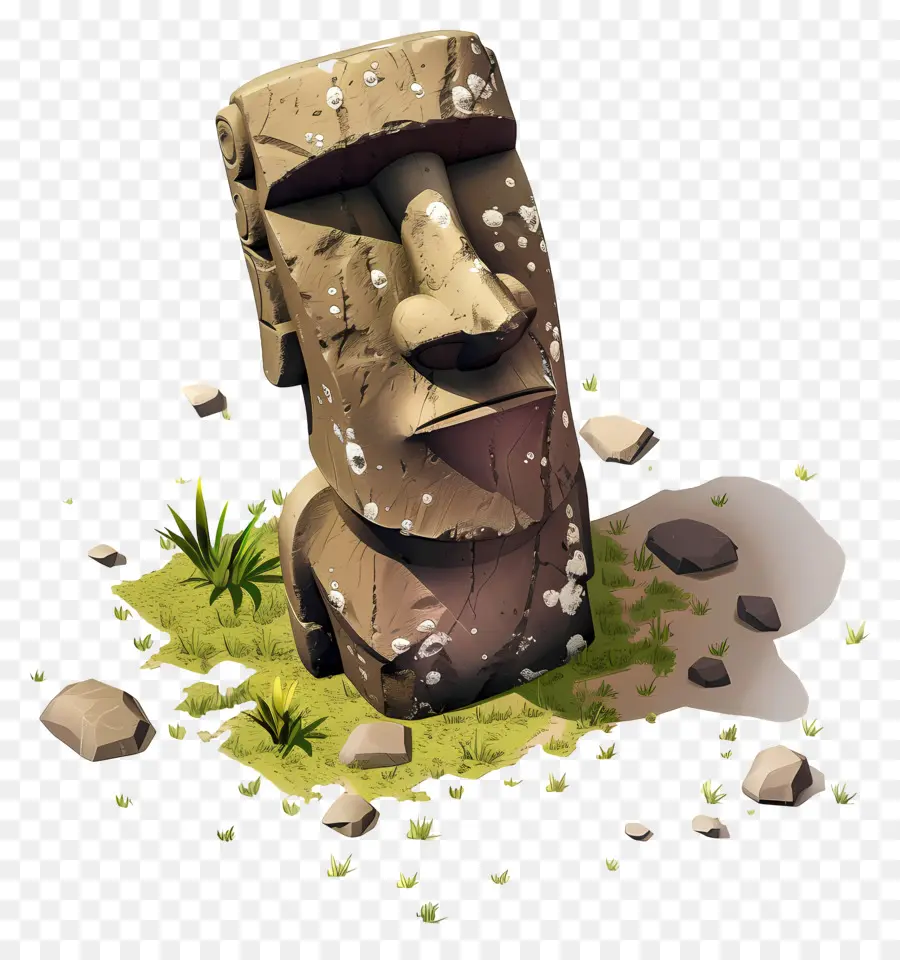 Moai，Estátua De Pedra De Cogumelo PNG