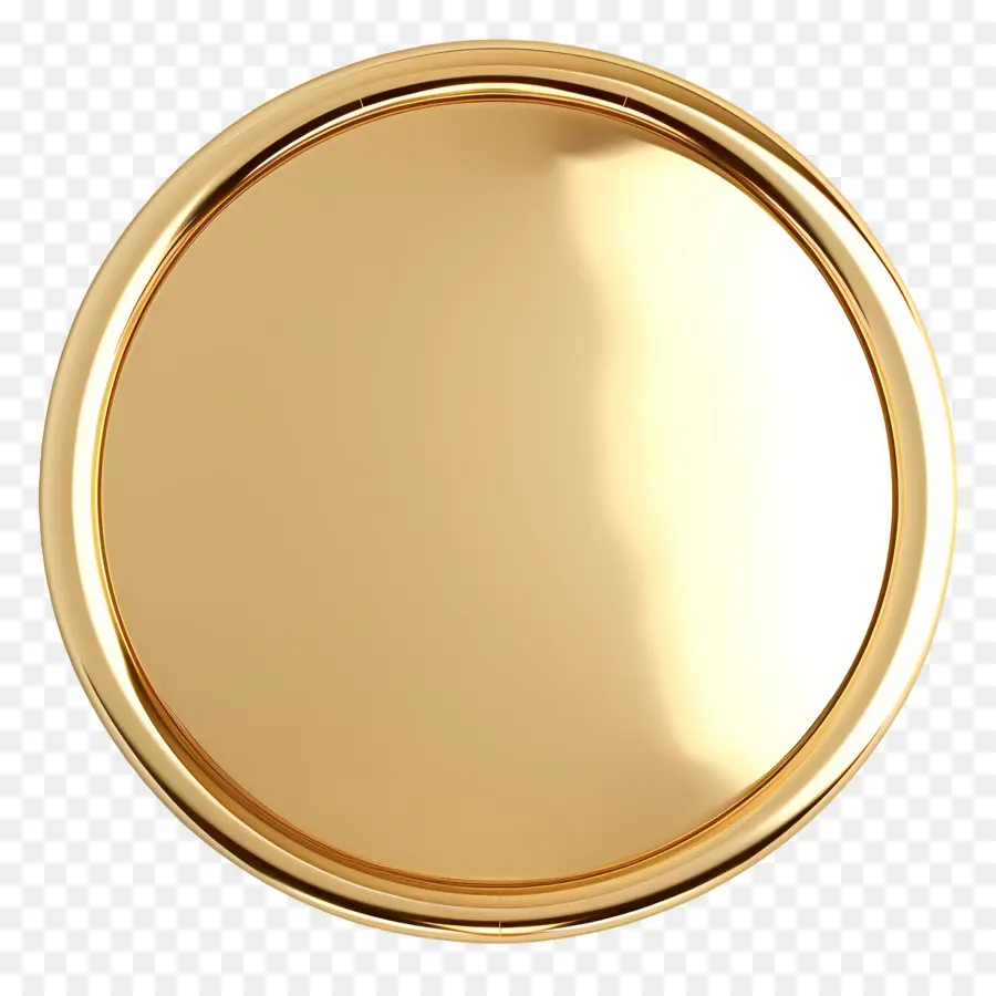 Placa De Ouro，Ouro Círculo PNG