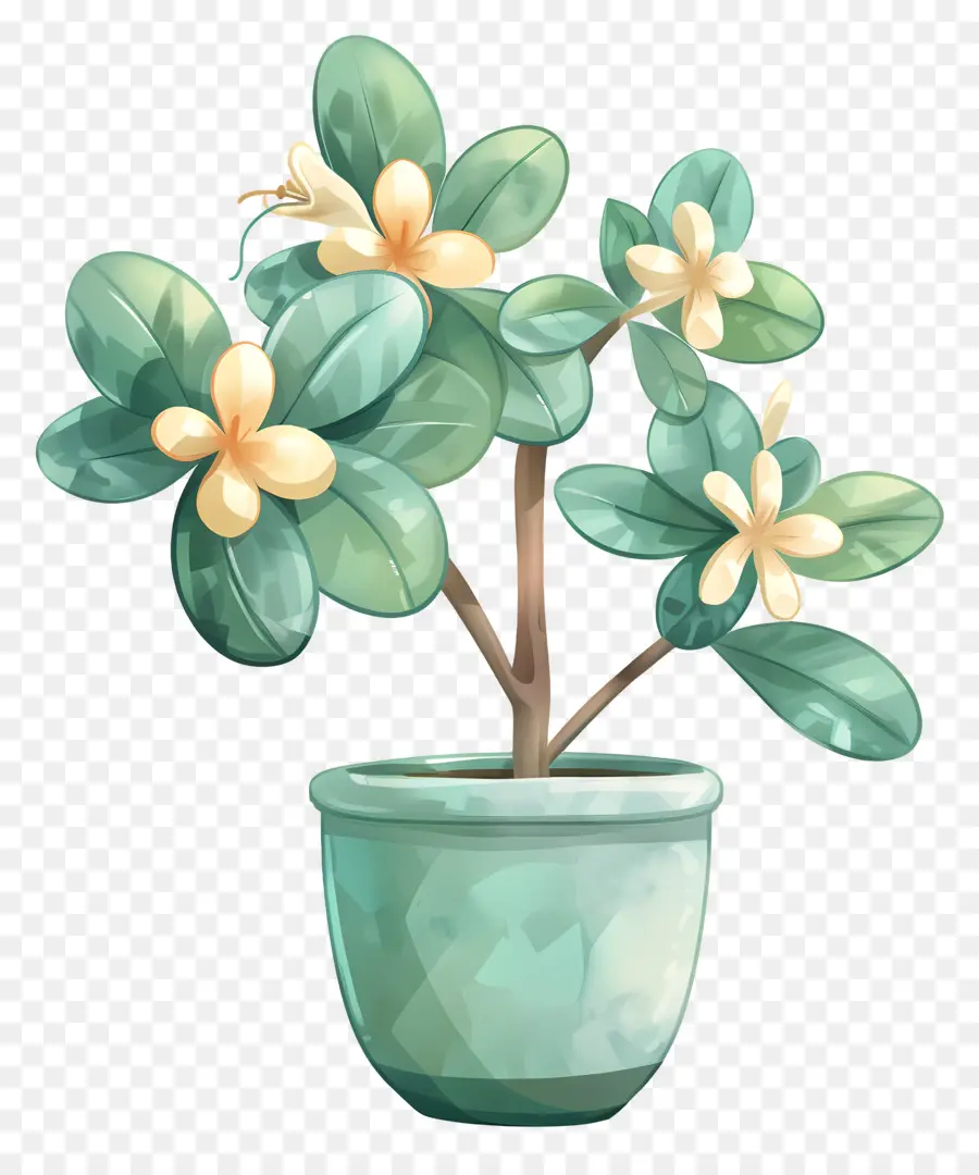 Flor De Jade Em Vasos，Planta De Vaso PNG
