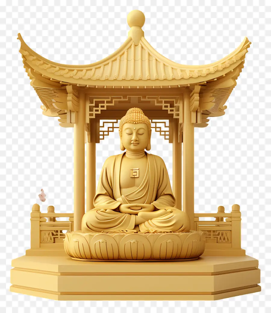 Buda，Pagode Chinês PNG