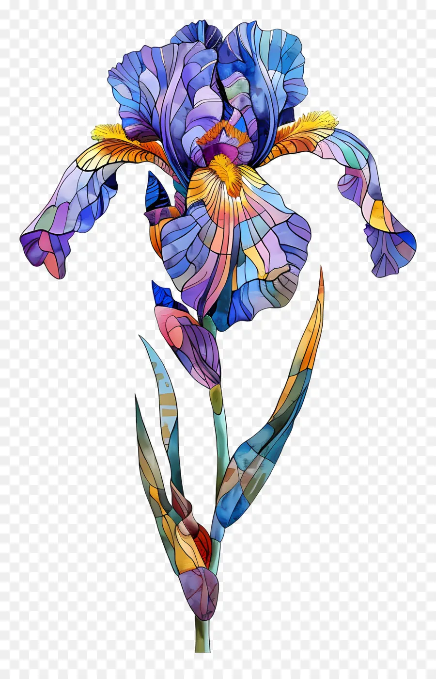 Flor De Iris，Pétalas PNG