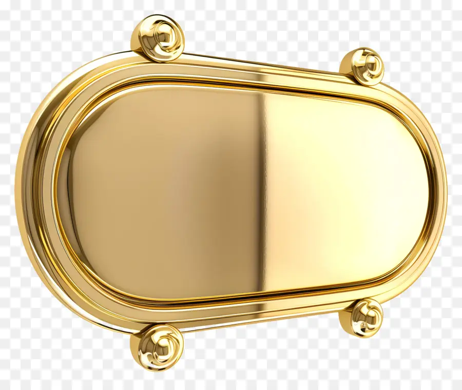 Placa De Ouro，Placa De Metal De Ouro PNG