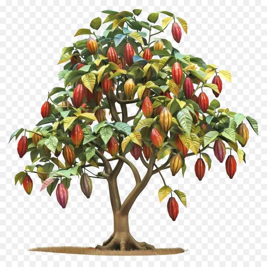 Árvore Completa Do Cacau，árvore De Cacau PNG