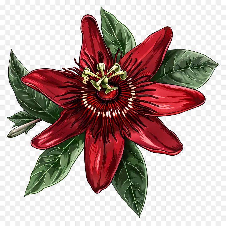A Flor Da Paixão，Flor Vermelha PNG