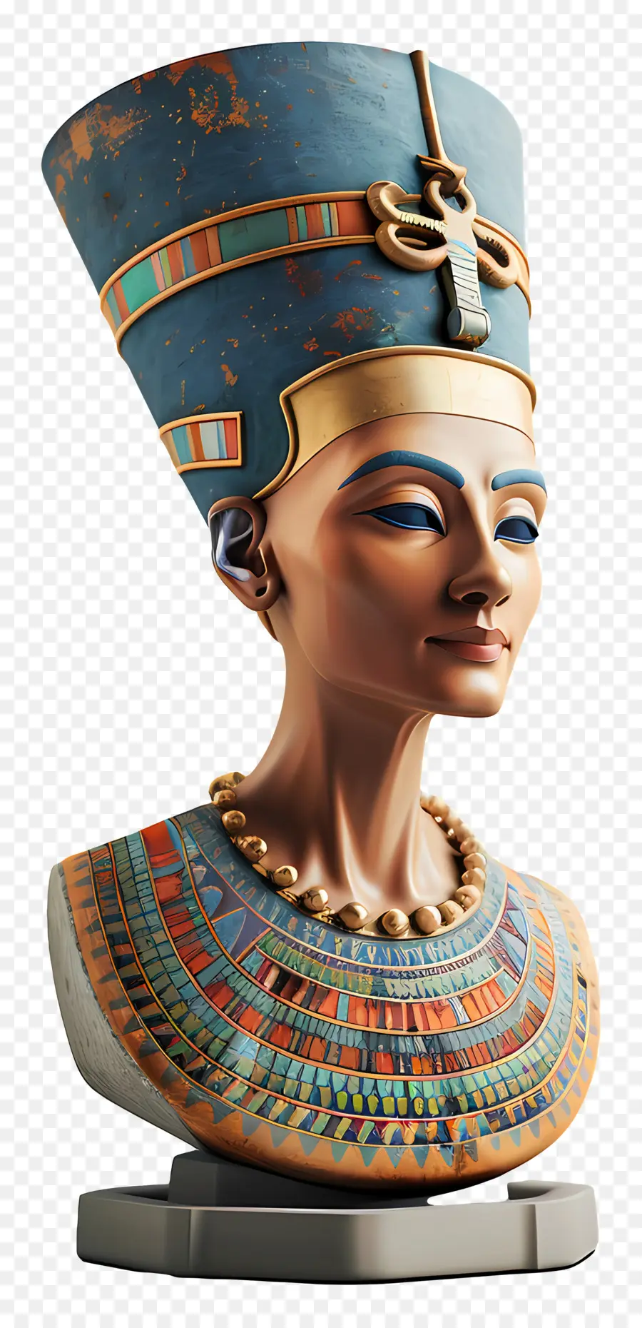 Busto De Nefertiti，Rainha Egípcia PNG