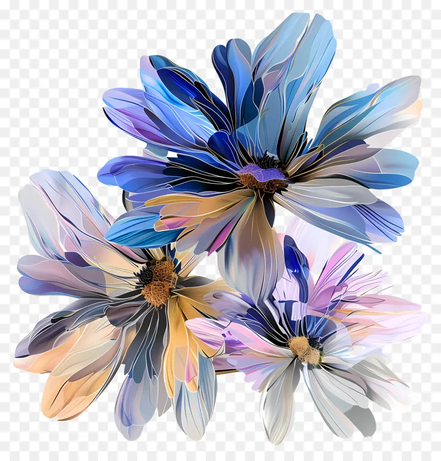 Daisies Flowers，Flores PNG