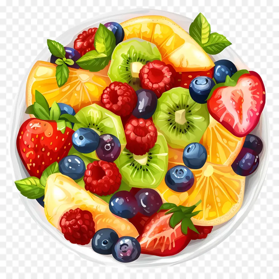 Salada De Frutas，Frutas Frescas PNG