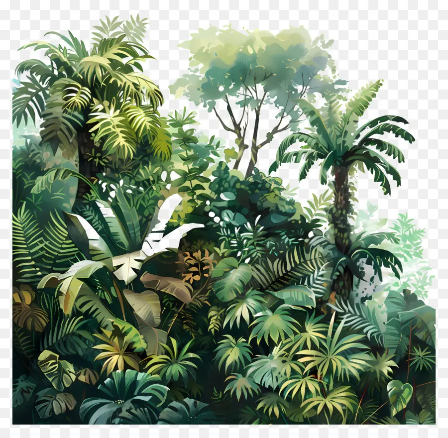Vegetação Exuberante，Selva Tropical PNG