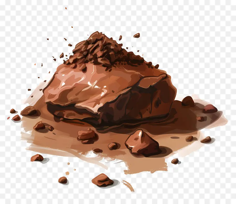 Solo De Argila，Bolo De Chocolate PNG