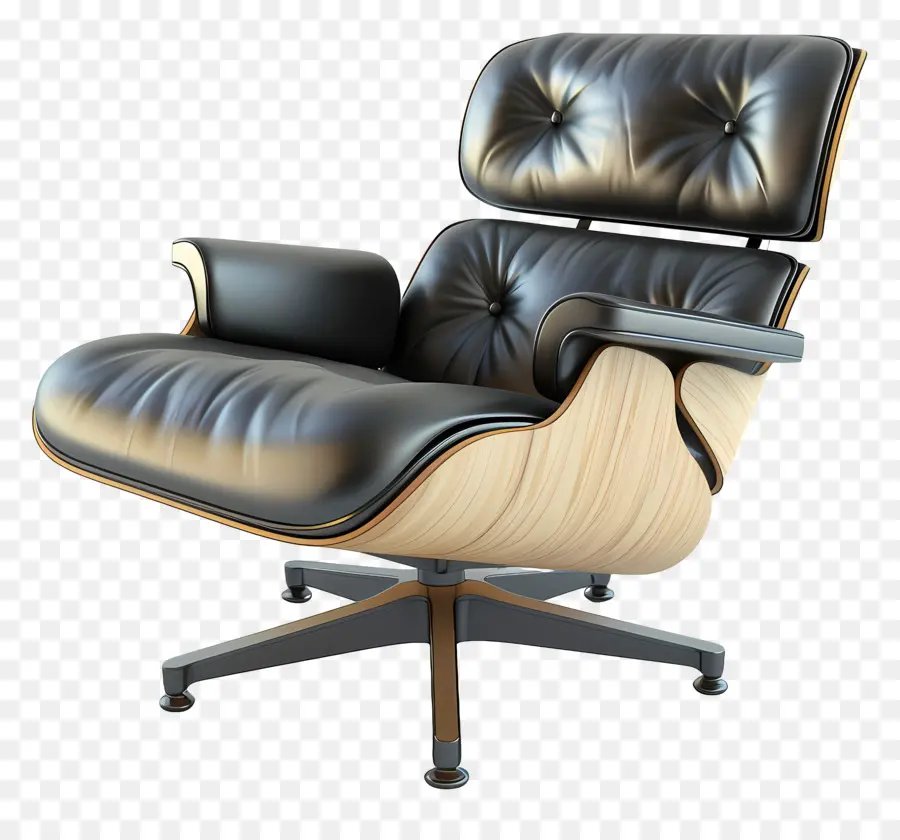 Eames Lounge Chair，Eames Lounge Chair And Otoman PNG