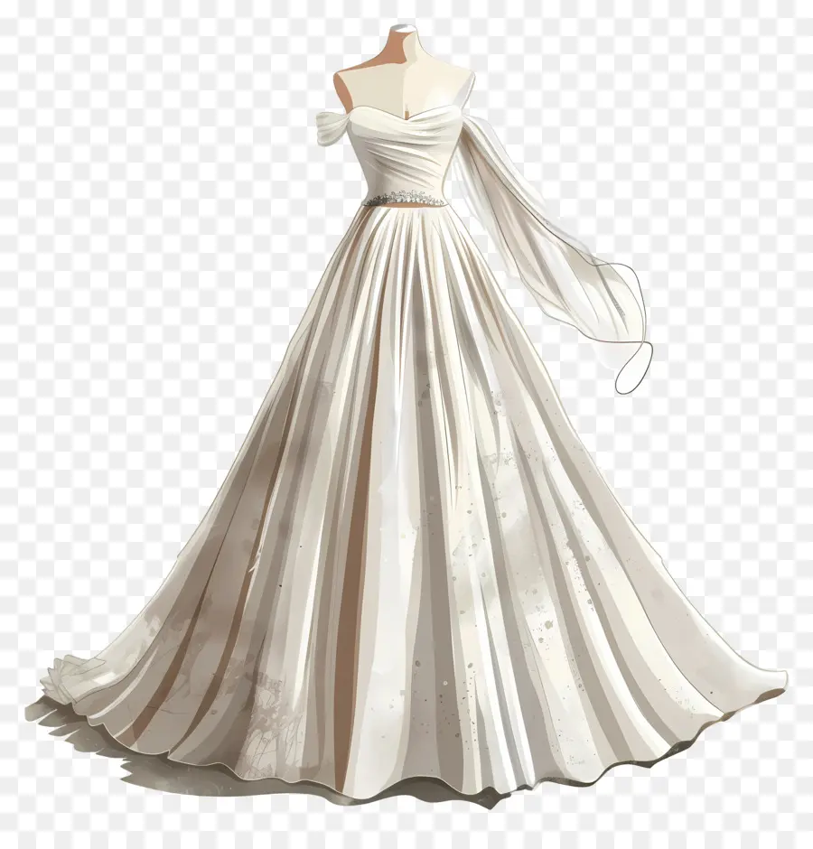 Vestido De Noiva Simples，Vestido De Casamento Branco PNG